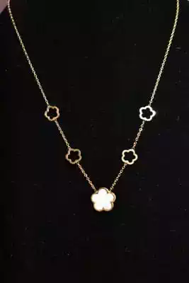 Collier Fleur Or